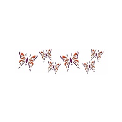 3D šablona Leptiri 13x40 cm