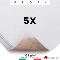 ARTMIE Profi uzorci slikarskog platna - 5 kom | 14x14 cm