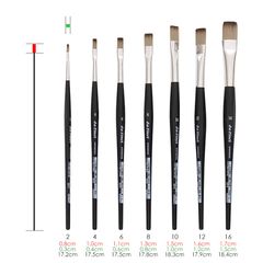 Kist ravni Synthetics 3374 - da Vinci - No. 2
