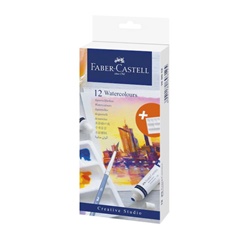 Set akvarel boja u tubi + paleta - 12 x 9 ml