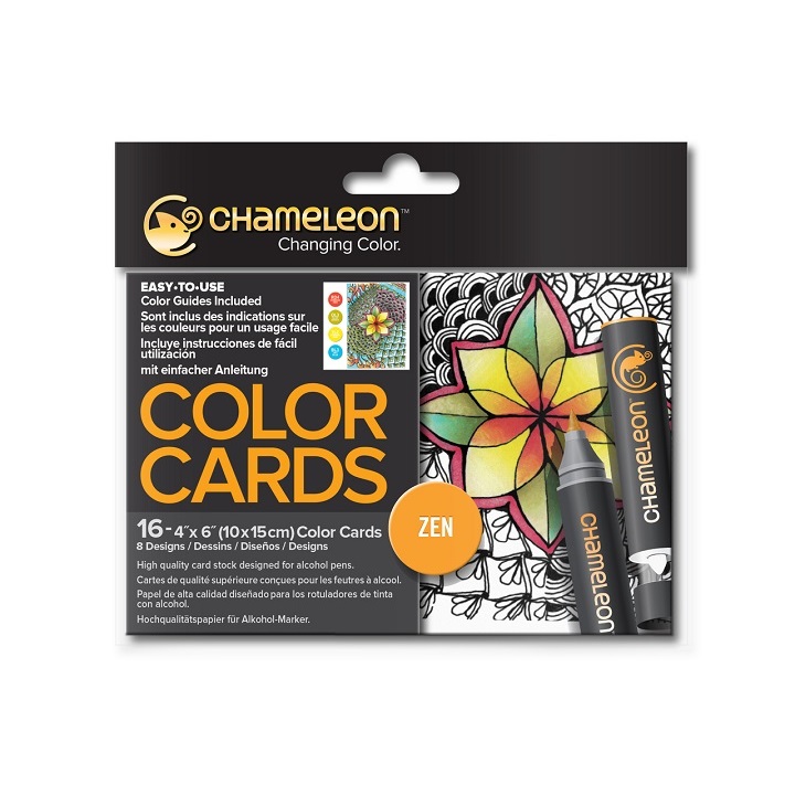 Kartice za bojenje Chameleon Zen - 16 kom