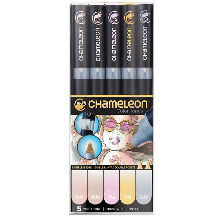 Set flomastera Chameleon 5 kom - Pastel Tones