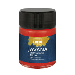 Boja za tekstil JAVANA svetlucava 50 ml - Ruby Red