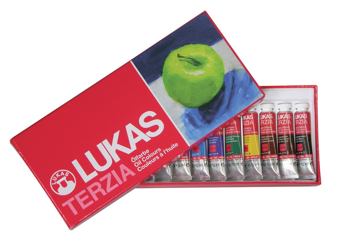 Uljane boje LUKAS TERZIA 12x12ml - set u kartonskoj kutiji