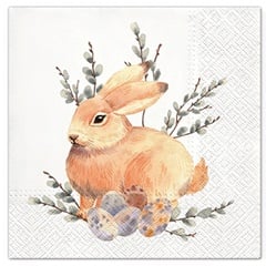 Salvete za dekupaž Watercolor Bunny - 1 kom