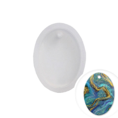 Profi silikonska forma Pentart - privesci - Oval 2.2 x 2.9 cm