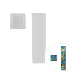 Profi silikonska forma Pentart - okomiti privjesci - Četvrtast 4.9 x 1.5 cm