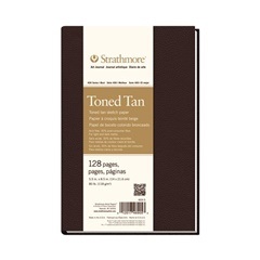 Tonirani papir Artbook Strathmore Tan meki uvez | 14 x 21.6 cm