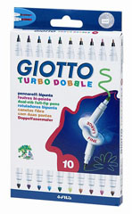 Flomasteri GIOTTO Turbo Dobble / 10 farieb