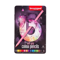 Set trokutnih bojica u metalnoj kutiji bruynzeel 12 kom - izaberi set