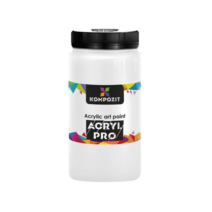 Akrilna boja ACRYL PRO ART Composite 1.000 ml | Razne nijanse | 018 titanium white