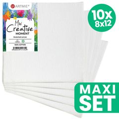 ARTMIE Mini set za slikanje na platnu za hobi - 10 dijelova