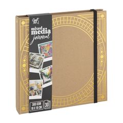 Bilježnica za mješovite medije Nassau | Brown and gold