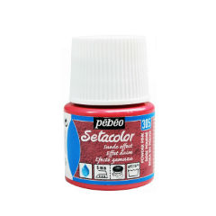 Boja za tekstil Pebeo Setacolor Suede Effect 45 ml - Red