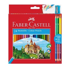 Bojice Faber-Castell šesterokutne / set od 24 boje