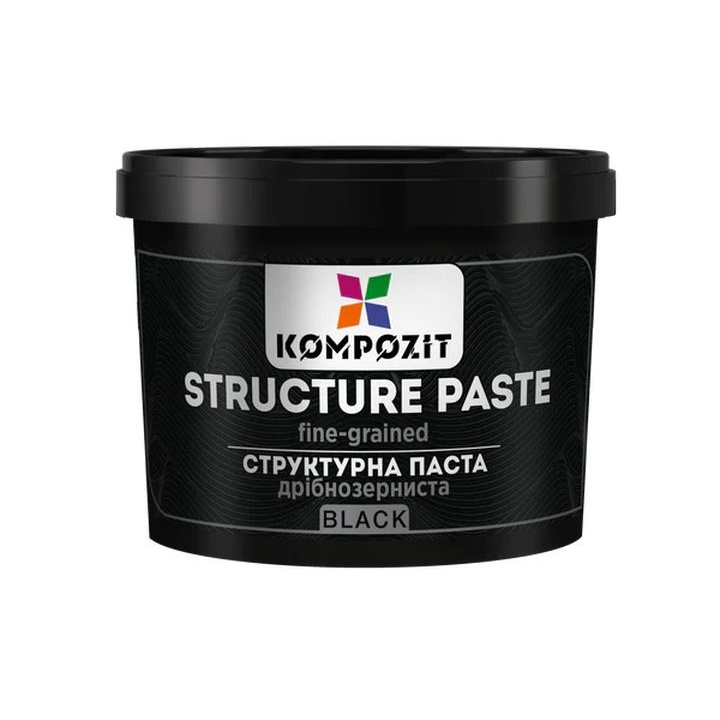 Crna fino zrnasta strukturirajuća pasta od Kompozita | 300 ml