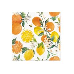 Decoupage salvete - Citrus with bees - 1kom