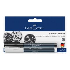 Faber Castell kreativni markeri bijeli/crni