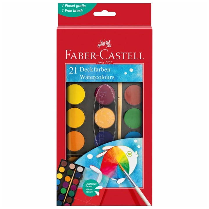 Faber Castell vodene boje 30 mm 21 komad