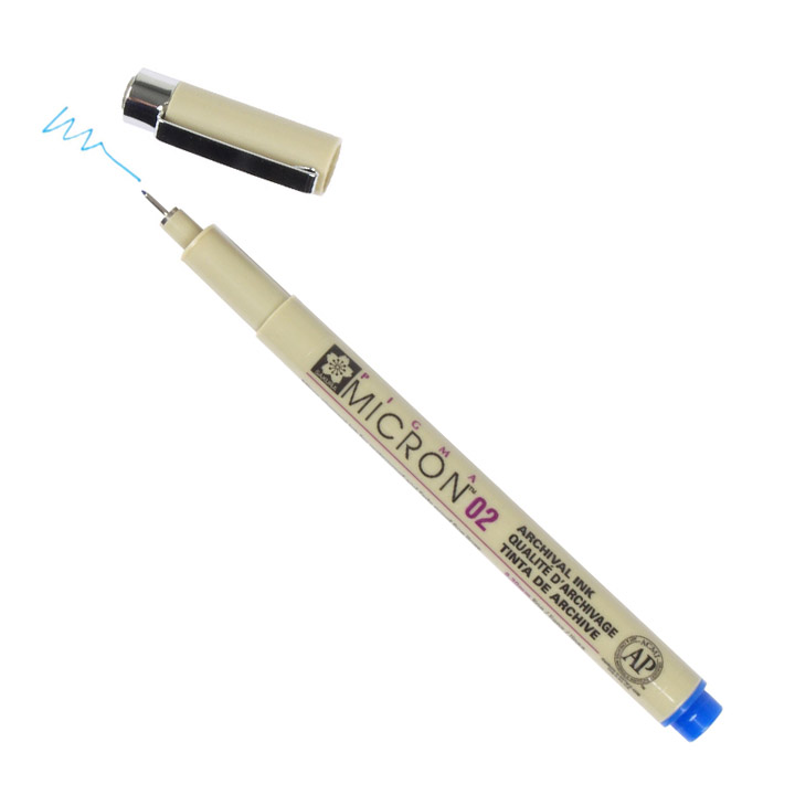 Flomaster za tehničko crtanje SAKURA Pigma Micron BLUE / izaberite debljinu
