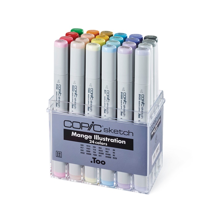 Flomasteri COPIC Manga Illustration -  set od 24 kom