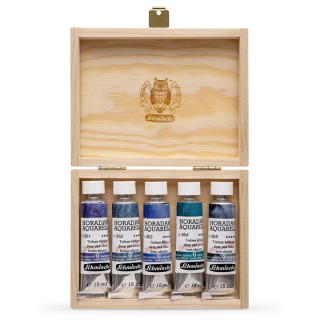 Set akvarel boja u tubama Schmincke Super Granulation 5x15ml | Set deep sea