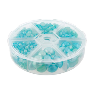 Set plastičnih perli | mint zelene