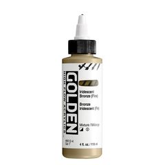 GOLDEN High Flow prelijevajuća akrilna boja 118 ml | 8512 Bronze Fine