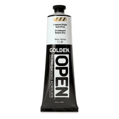 GOLDEN OPEN Sporosušeća prelijevajuća akrilna boja 148 ml | 7480 Jasná Zlatá Jemná