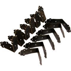 Kutna metalna šarka 43x20 mm - 12 komada - bronca