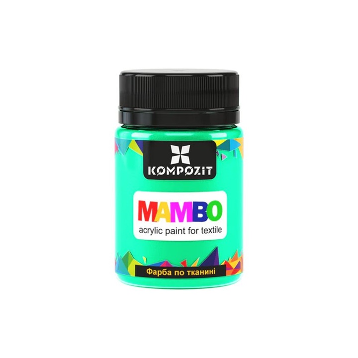MAMBO Fluorescentna boja za tekstil i kožu 50 ml | 81 florescent green
