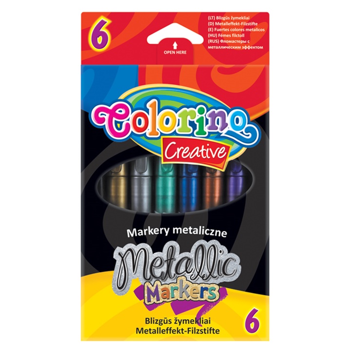 Metalik markeri Colorino 6 kom
