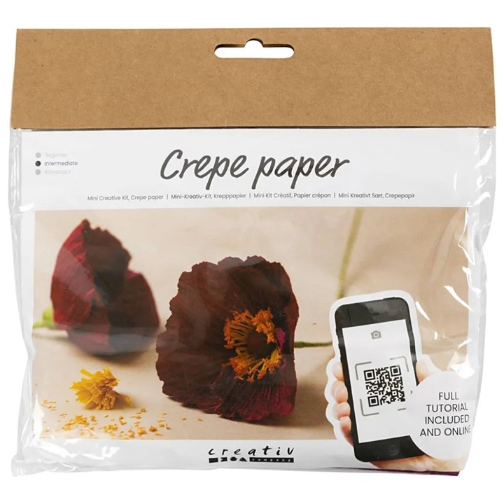 Mini kreativni set | Makovi od krep papira