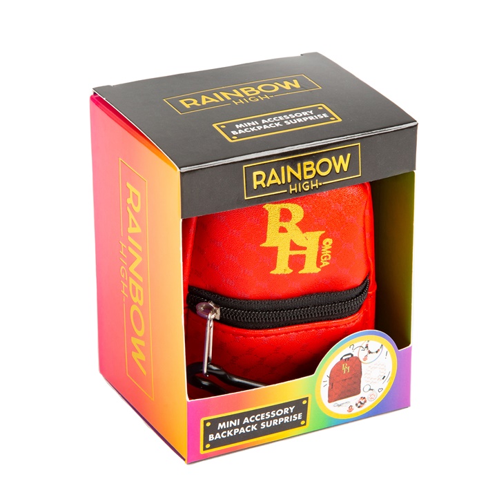 Mini ruksak s dodacima RAINBOW HIGH crveni Mini ruksak s dodacima RAINBOW HIGH crveni