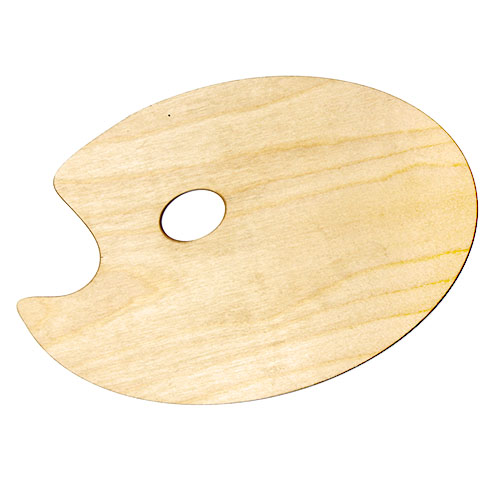 Ovalna drvena paleta - 20x30 cm