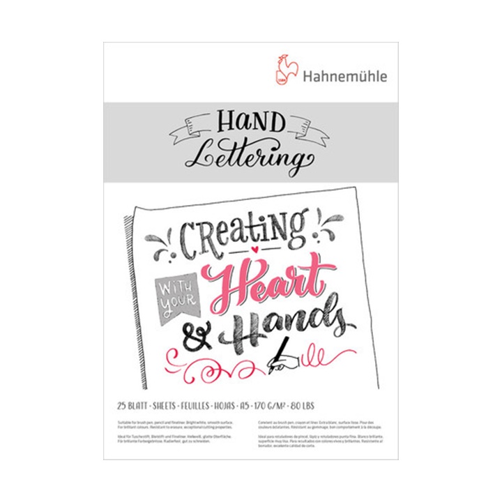 Papirnati blok HAHNEMÜHLE i HAND LETTERING | A5