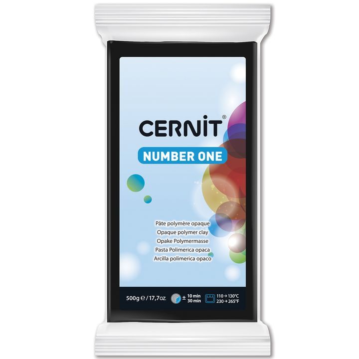 Polimerna masa CERNIT NUMBER ONE 500 g | Black