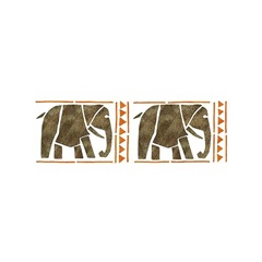 Šablona XL slonovi 22x67 cm
