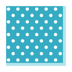 Salvete za dekupaž - Plava sa točkicama - 1 komad