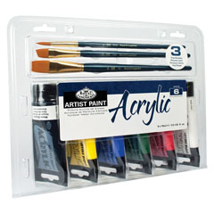 Set akrilnih boja Royal & Langnickel Essentials - 9 dijelova 
