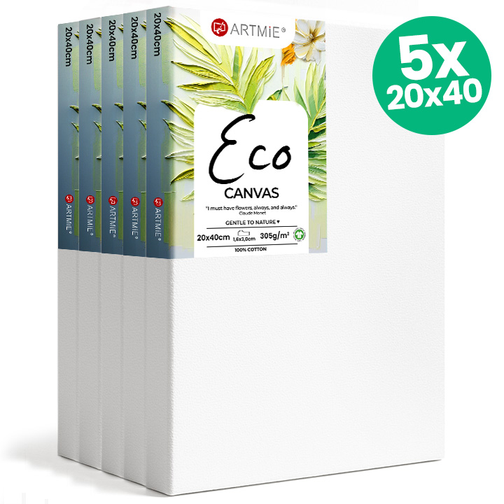 Set od 5 EKO platna za slikanje 20x40 cm Set od 5 EKO platna za slikanje 20x40 cm