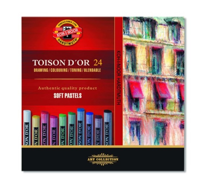 Set suhih pastela TOISON DOR / 24-dijelni