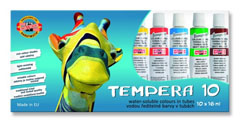 Set tempera Koh-i-noor 10-djelni - 10 x 16 ml
