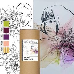 Set tinte KAMENSKAYA 'GIRLS AND FLOWERS'
