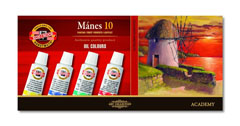 Set uljanih boja KOH-I-NOOR Mánes / 10 x 16 ml