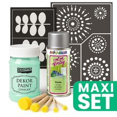 Set za obnovu namještaja sa srebrnom bojom u spreju - mint zelena