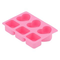 Silikonska posuda za lijevanje - kvadratići i srca
