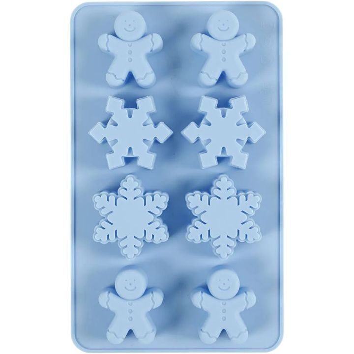 Silikonski kalup 8 kom  | Pahuljice i medenjaci