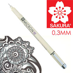 Tehnička olovka SAKURA Pigma Micron BLACK  / razne debljine