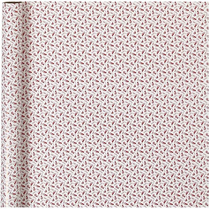 Ukrasni papir  | red white trumpet 70 cm x 4 m